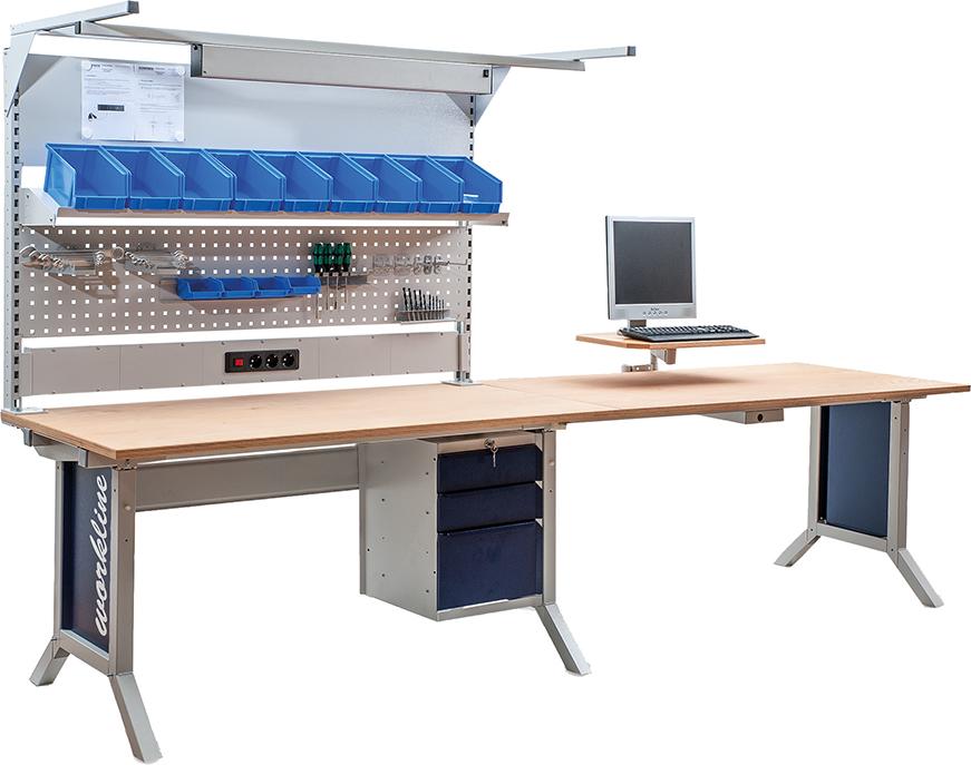 Produktbild von Bedrunka+Hirth Grund- und Anbautischkombi nation mit Kurbelverstellung Workline 07.10.15.10.96 4050413028821