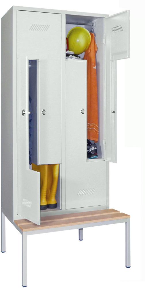 Produktbild von PAVOY Z-Garderobenschrank Buche 4-teilig Dreh 735 60263-412-122-735 4055955166840