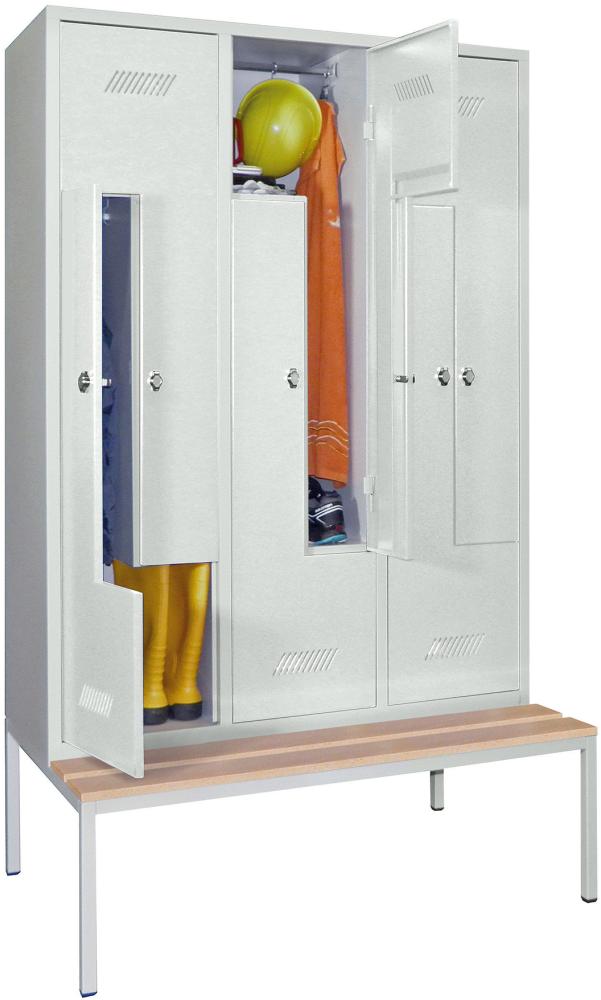 Produktbild von PAVOY Z-Garderobenschrank Buche 6-teilig Dreh 735 60263-612-122-735 4055955166888