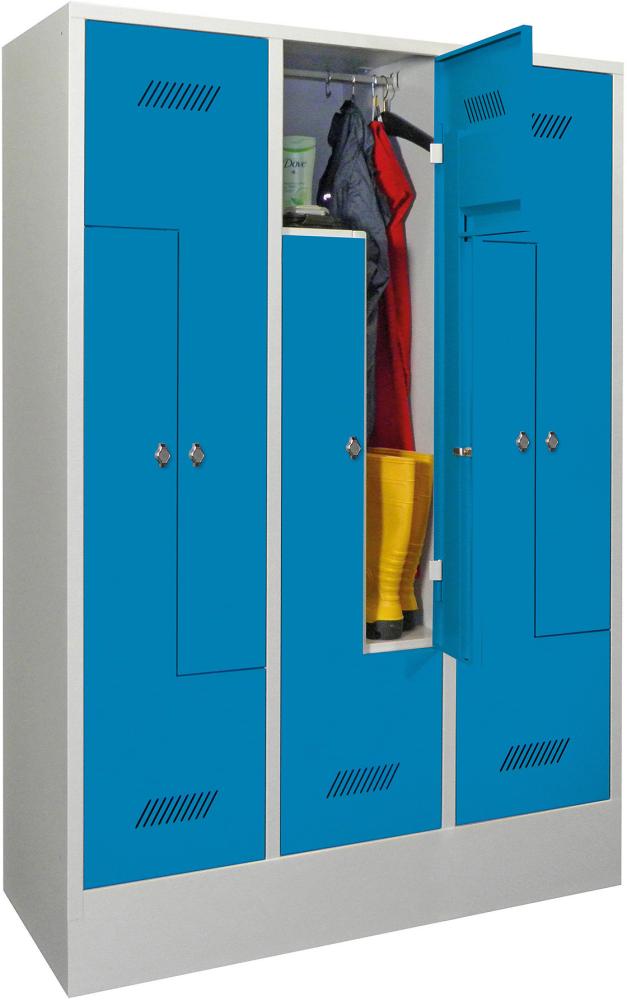 Produktbild von PAVOY Z-Garderobenschrank mit Sockel 6-teilig Dreh 735512 60262-612-022-735512 4055955185032