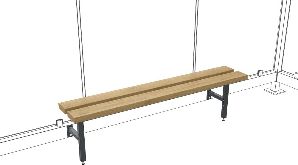 Produktbild von WSM Sitzbank Überdachung Relax Nature II 1500x280 pulverbeschichtet RAL 7016 123000100 4250366537245