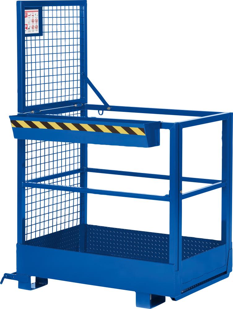 Produktbild von RR-Industrietechnik Arbeitskorb Typ RAK-Slim 800x1200x1900 mm Traglast 300 kg RAL 50 100400112 4251305400088