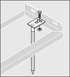 Produktbild von WSM Bodenanker verzinkt für Fahrradständer 2-er-Set 105000003 4250366511153