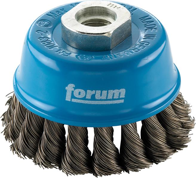Produktbild von FORUM Topfbürste Stahldraht M14 65x0,35mm gezopft 4236805010 4317784861588