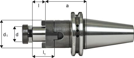Produktbild von FORTIS Kombi-Aufsteckfräserdorn A100 SK50 40mm 4216418245 4317784756488