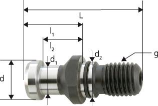 Produktbild von GSW Anzugsbolzen DIN69872 A SK40-M16 I.K 694001 4332163252320