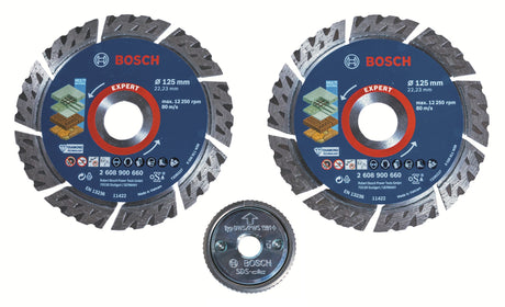 Produktbild von EXPERT Multi Material Diamant-Trennscheibe 125 x 22,23 mm inkl. SDS-Clic Schnellspannmutter