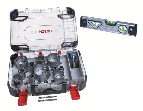Produktbild von PRO Multi Material Lochsägen-Koffer 14-teilig inkl. Wasserwaage