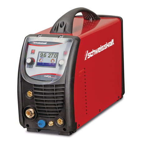 Produktbild von Impuls-Schutzgasschweißgerät Craft-Mig 201 LCD P Synergic inkl. Schweißhelm und Handschuhe