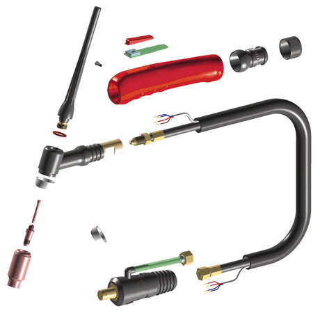 Produktbild von WIG Schweißbrenner, gasgekühlt SSR 7-26DD 8m