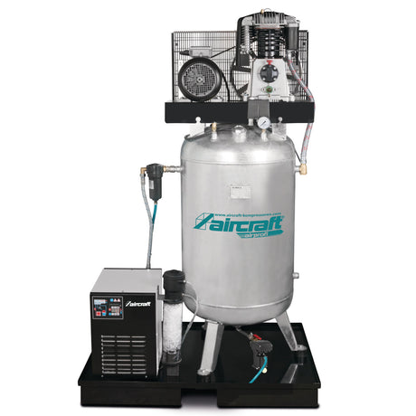 Produktbild von Stationärer Kolbenkompressor mit Kältetrockner, Feinfilter, Kondensataufbereiter zur Öl-Wasser-Trennung und automatischem Kondensatableiter Airprofi 703/270/10 VKK