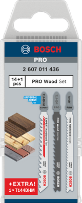 Produktbild von BOSCH Stichsägeblatt-Set 15-teilig für Holz 2607011436 3165140997744
