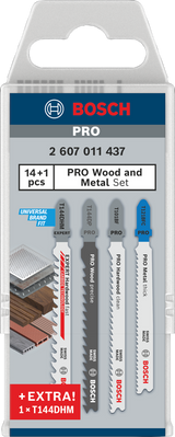 Produktbild von BOSCH Stichsägeblatt-Set Wood and Metal 15-teilig 2607011437 3165140997751
