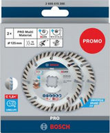 PRO Multi Material X-LOCK Diamant-Trennscheibe 125 x 22,23 mm Twin Pack (2 Stück)
