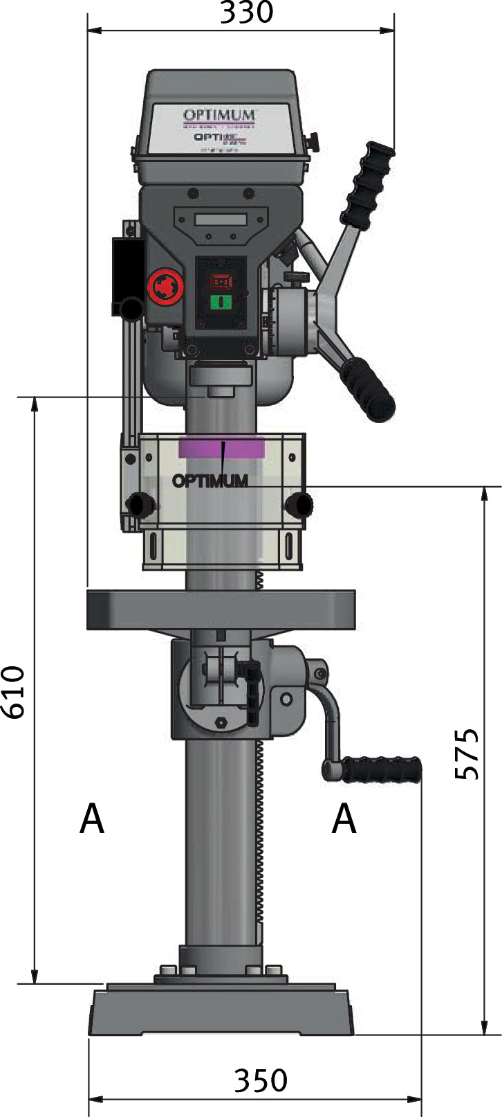 Tischbohrmaschine OPTIdrill D 23Pro (230 V)