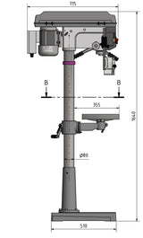 Säulenbohrmaschine OPTIdrill D 26Pro Aktions Set