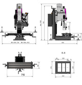 Bohr-Fräsmaschine OPTImill MH 20VLD