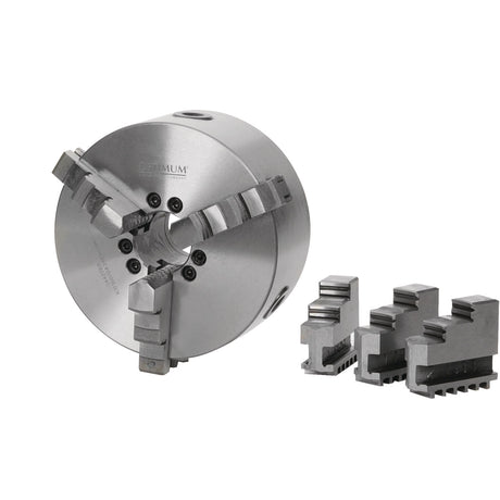 Produktbild von OPTIMUM Dreibackendrehfutter zentrisch spannend Ø 160 mm Camlock DIN ISO 702-2 Nr. 4