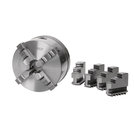 Produktbild von OPTIMUM Vierbacken-Drehfutter Guss Camlock, zentrisch spannend Ø 200 mm DIN ISO 702-2 Nr. 6