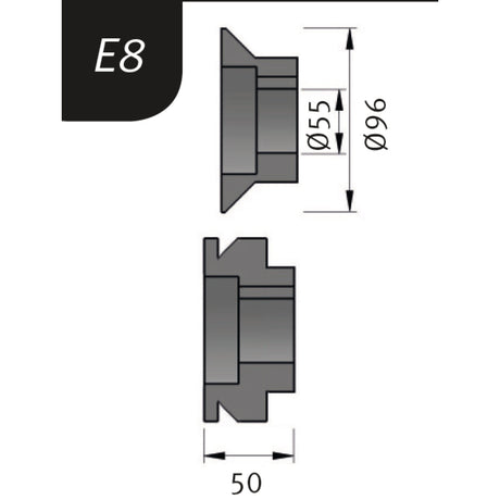 Produktbild von Biegerollensatz Typ E8, Ø 96 x 55 x 50 mm
