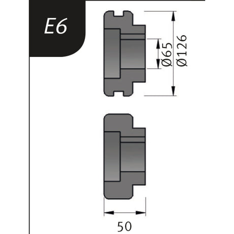 Produktbild von Biegerollensatz Typ E6, Ø 126 x 65 x 50 mm