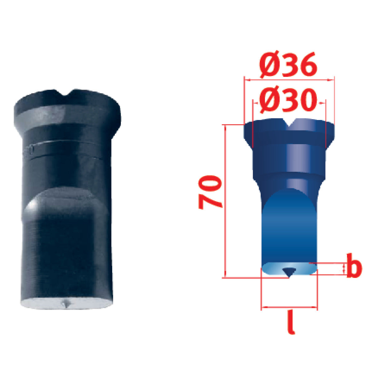 Produktbild von Langlochstempel Nr.2 5,0x13,0 mm