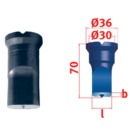 Produktbild von Langlochstempel Nr.2 5,0x13,0 mm