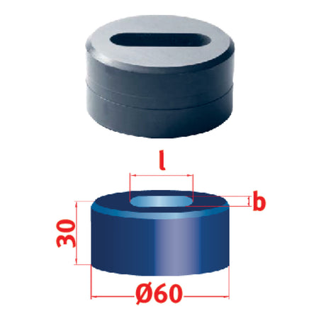 Produktbild von Langlochmatrize Nr.60 11,3 x 40,3 mm