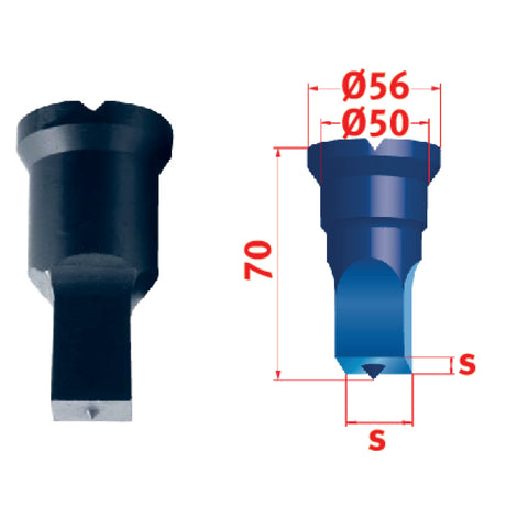 Produktbild von Vierkant-Stempel Nr.4 30,5 mm