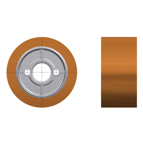 Produktbild von Vorschubrolle Ø 120 mm, Breite 60 mm