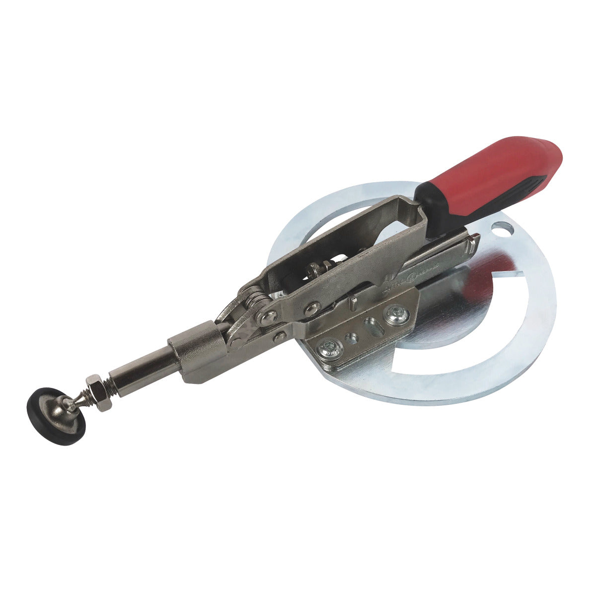 Produktbild von Adapterplatte rund mit Spanner waagerecht Länge 250 mm