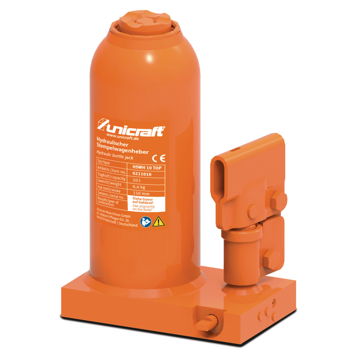 Produktbild von Hydraulischer Stempelwagenheber HSWH 10 TOP