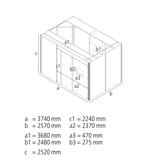 Laserschweißzelle modular 3740x2570x2520 mm