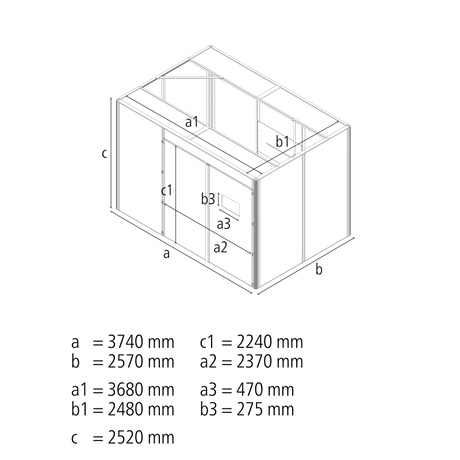 Laserschweißzelle modular 3740x2570x2520 mm