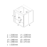 Laserschweißzelle modular 2540x2570x2520 mm