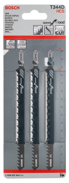 Stichsägeblatt T 344 D Speed for Wood (3er-Pack)