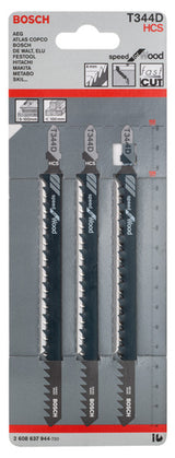 Stichsägeblatt T 344 D Speed for Wood (3er-Pack)