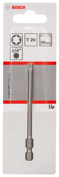 Schrauberbit T20 89 mm 1/4" extra hart