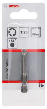 Schrauberbit T25 49 mm 1/4" extra hart