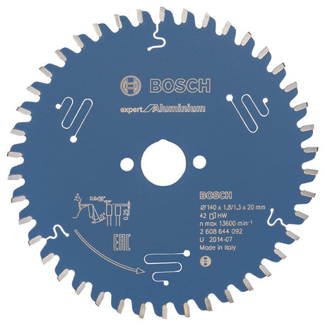 Produktbild von EXPERT Aluminium Kreissägeblatt, 140x1,8/1,3x20 mm, Z42
