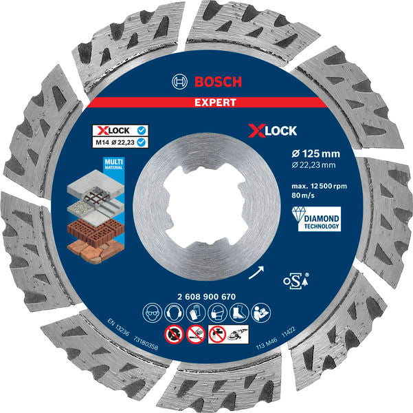 Produktbild von EXPERT Multi Material Diamanttrennscheibe X-LOCK, 125x22,23 mm