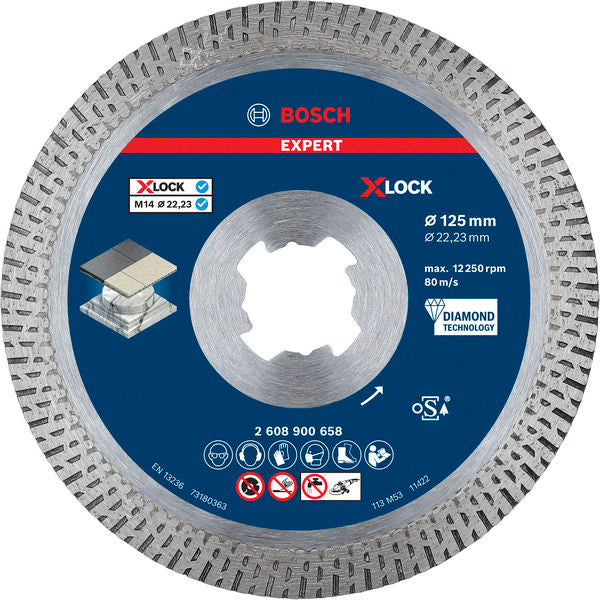 Produktbild von EXPERT Hard Ceramic Diamanttrennscheibe, X-LOCK, 125x22,23 mm