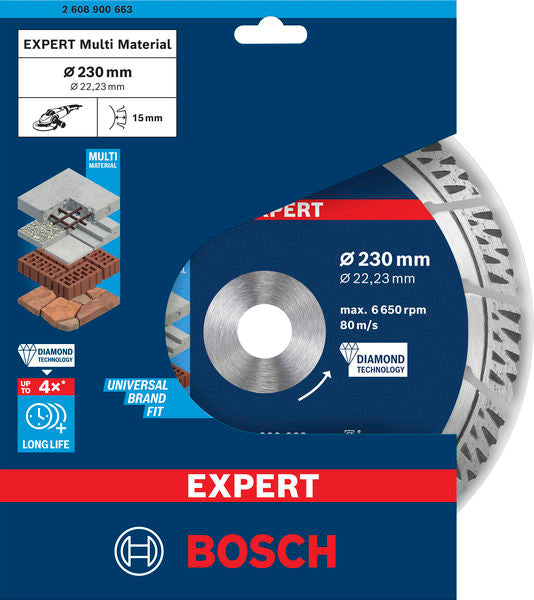 EXPERT Multi Material Diamant-Trennscheibe 230 x 22,23 mm