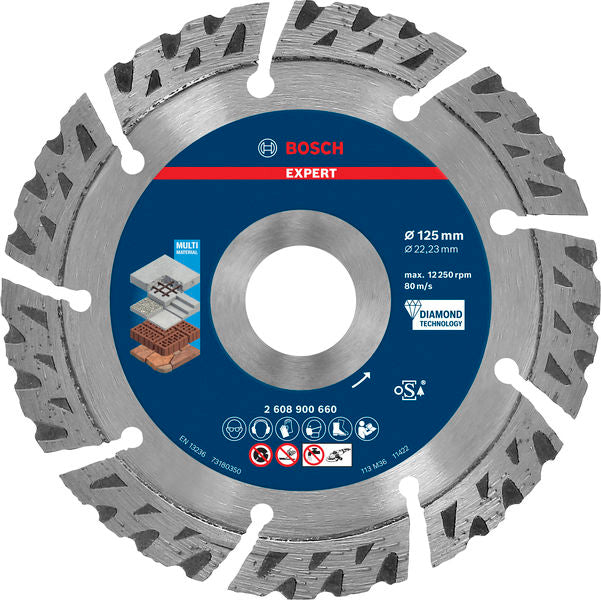 Produktbild von EXPERT Multi Material Diamant-Trennscheibe 125 x 22,23 mm