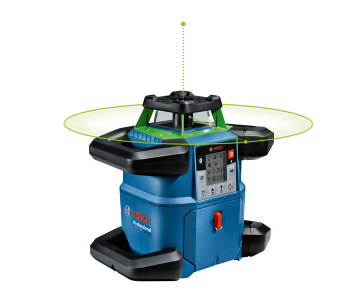 Rotationslaser-Nivelliergerät Bosch GRL 650 CHVG mit Display.