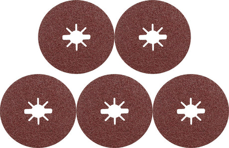 Produktbild Lieferumfang von EXPERT R781 Fiberscheibe X-LOCK, 115mm, K80, 5-tlg.