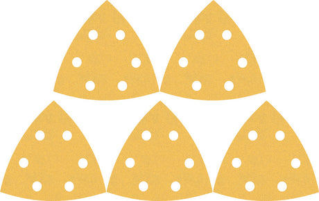 Produktbild Lieferumfang von EXPERT C470 Deltaschleifblatt, 93mm, K80, 6 Löcher, 5-tlg.