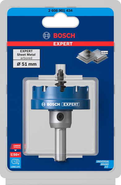 Produktbild Verpackung von EXPERT Sheet Metal Lochsäge für Stahlblech 51 mm
