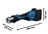 Akku-Rohrgewindeschneider 18V-32 von Bosch mit ProCORE18V-Akku.