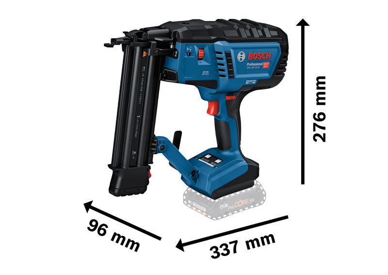 Akku-Holznagler GNH 18V-50 M von Bosch für präzises Nageln.